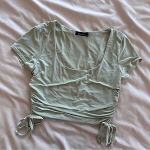 Sage Boohoo top